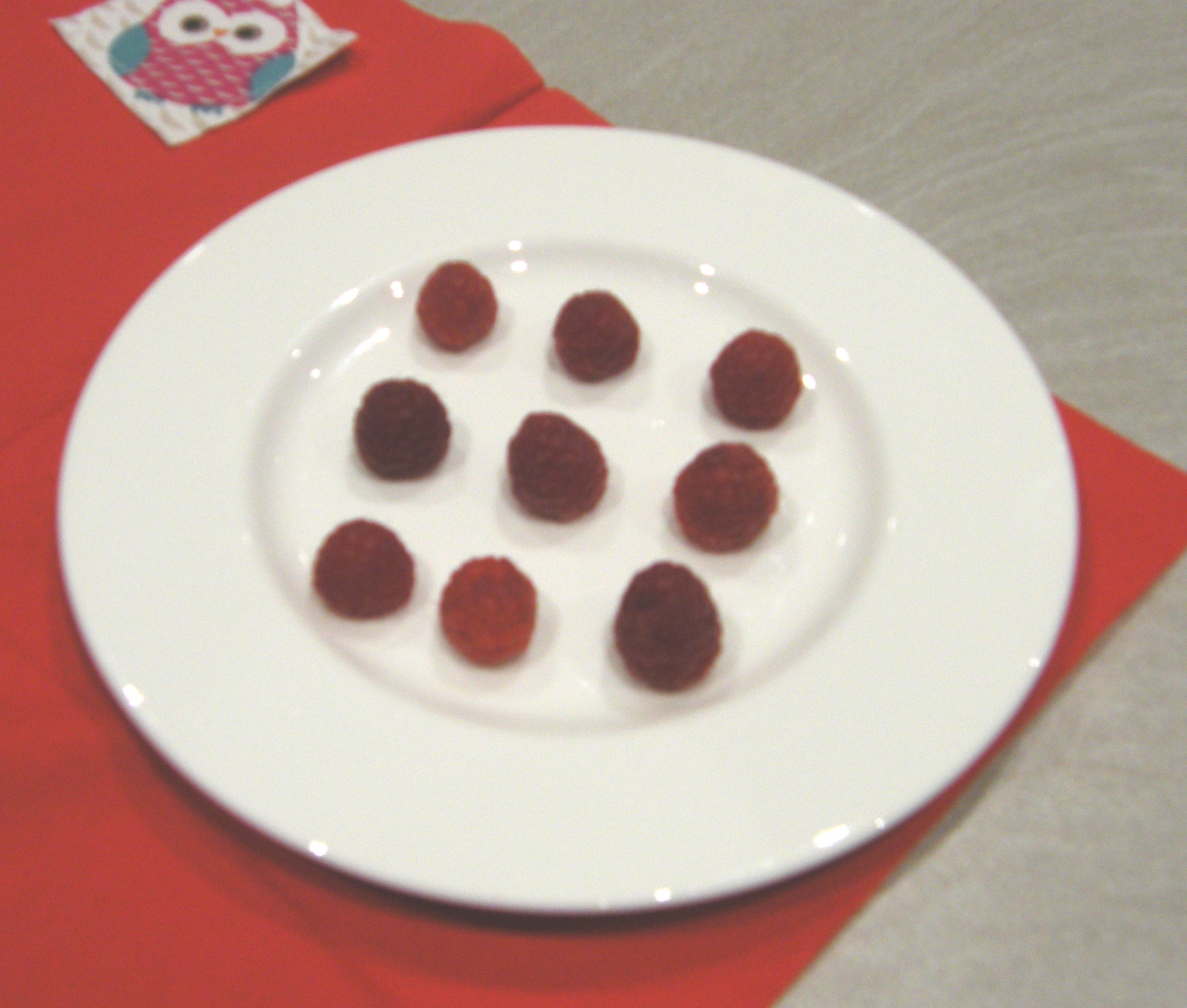 raspberries in square numbers
